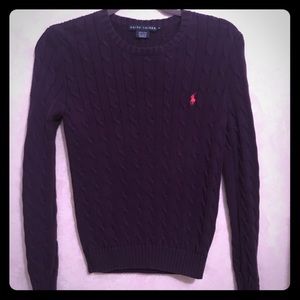 Women’s purple Polo Ralph Lauren sweater.